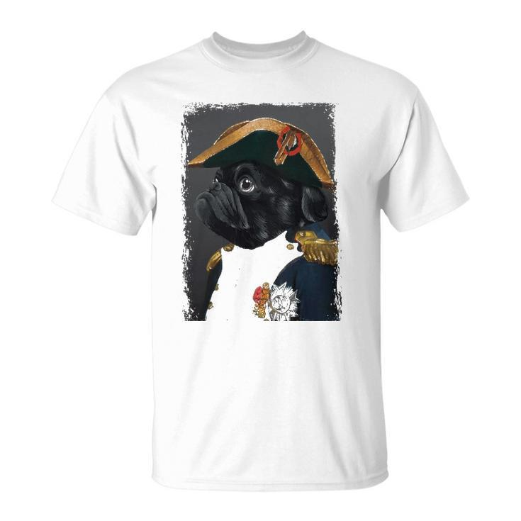 Pug Dog Dad Mom Graphic Tee Men Women Funny Cute Black Pug Unisex T-Shirt