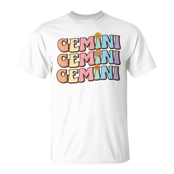 Retro Astrology May Or June Birthday Zodiac Sign Gemini  Unisex T-Shirt