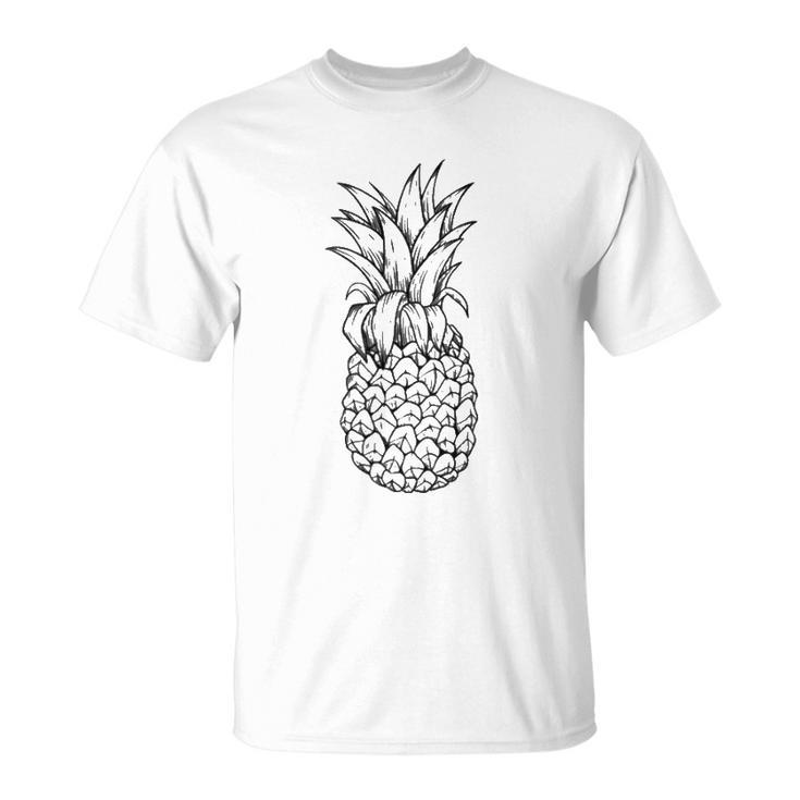 Retro Pineapple  80S Tropical Fruit Lover Gift Unisex T-Shirt