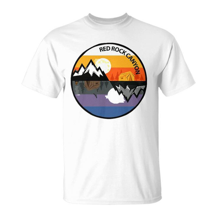 Retro Vintage Red Rock Canyon Souvenir Camping Unisex T-Shirt