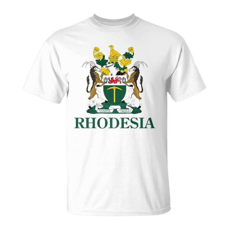 Rhodesia Coat Of Arms Zimbabwe Funny South Africa Pride Gift  Unisex T-Shirt