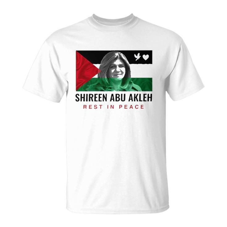 Rip Shireen Abu Akleh Palestine Women Palestinian Flag Unisex T-Shirt