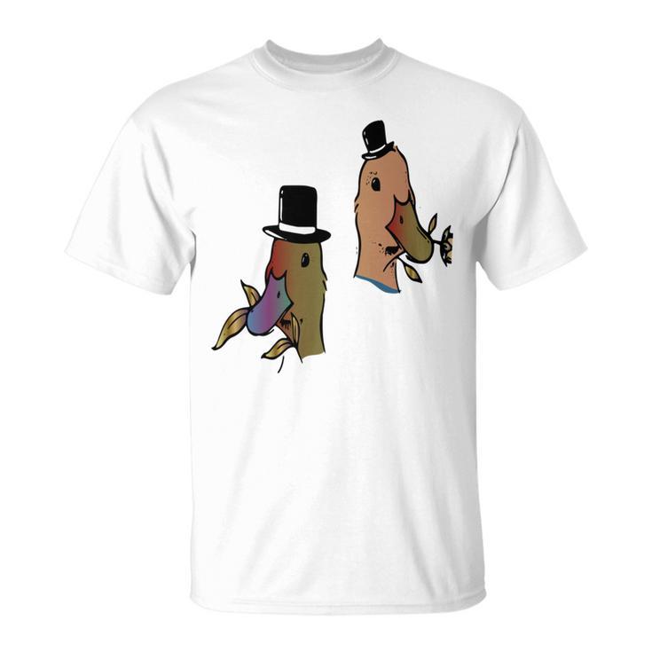 Romantic Duck Classy Ducks Unisex T-Shirt