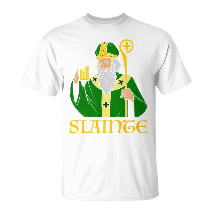 Slainte St Patricks Day Beer Saint Irish Gaelic L Sleeve   Unisex T-Shirt