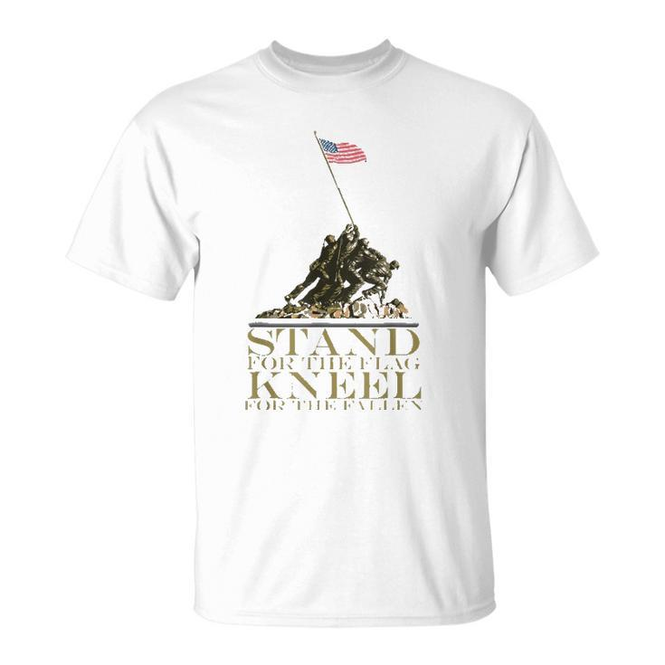 Stand For The Flag Kneel For The Fallen Patriotic Unisex T-Shirt