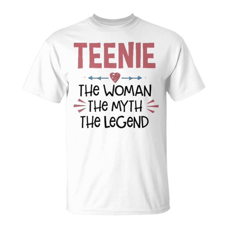 Teenie Grandma Teenie The Woman The Myth The Legend T-Shirt