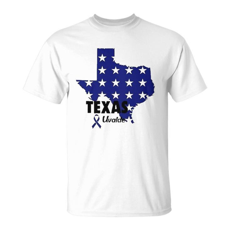 Texas Uvalde Texas Map Pray For Uvalde Uvalde Strong Unisex T-Shirt