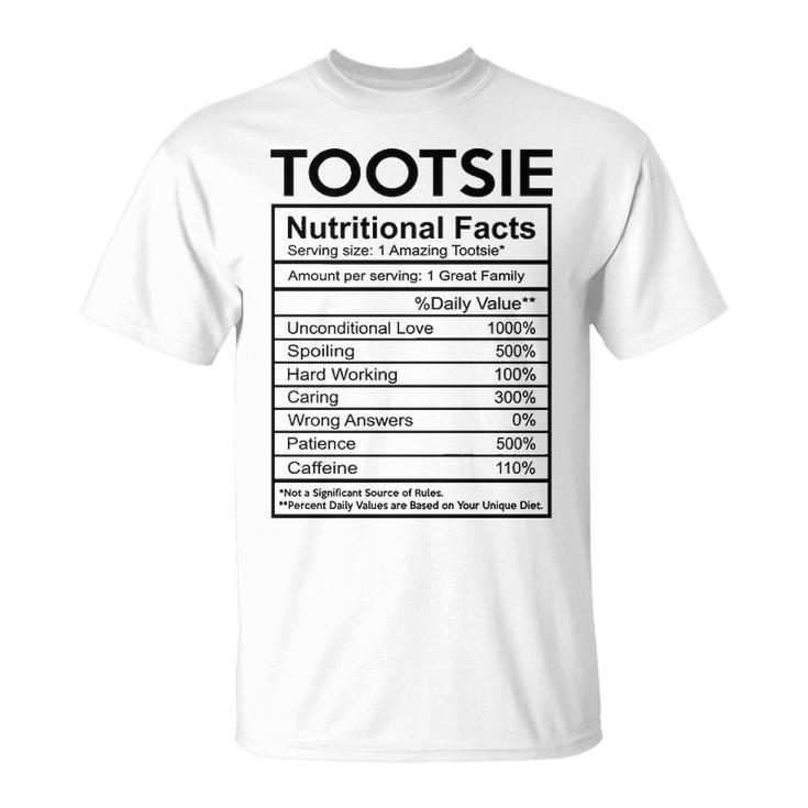Tootsie Grandma Tootsie Nutritional Facts T-Shirt