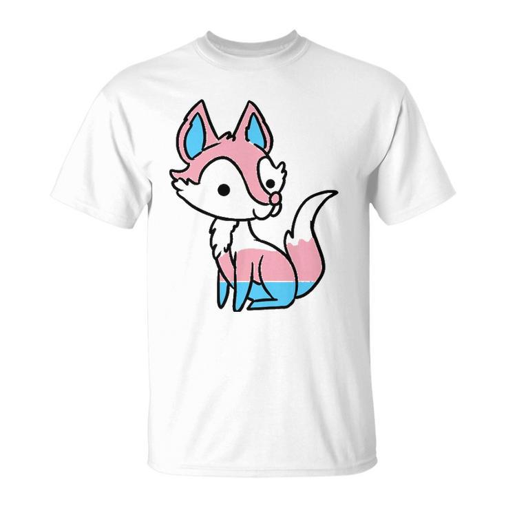 Trans Pride Fox Transgender Pride  Unisex T-Shirt