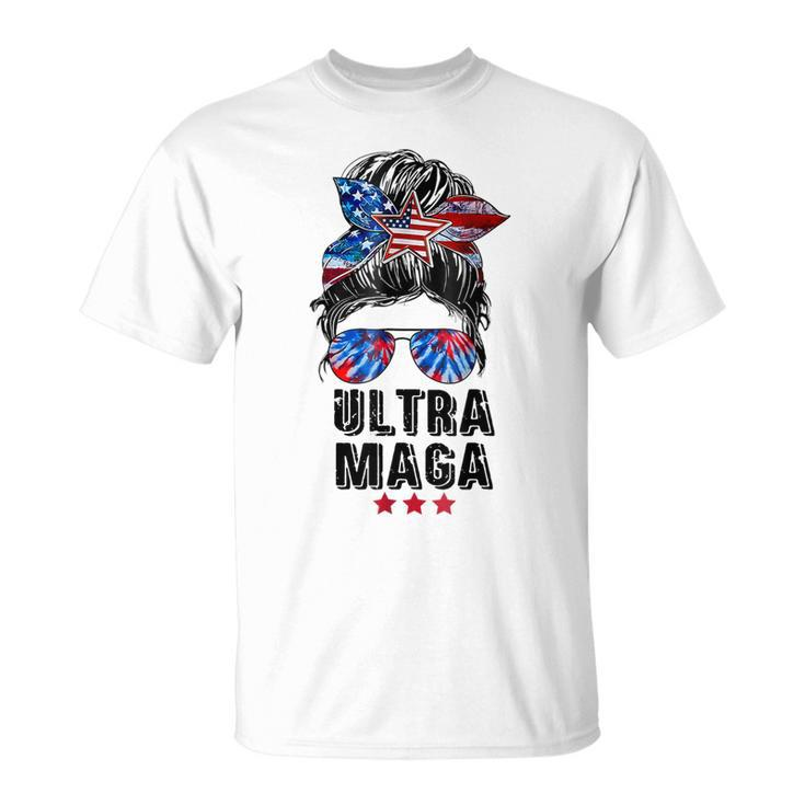 Ultra Mega Messy Bun 2022 Proud Ultra-Maga We The People  Unisex T-Shirt