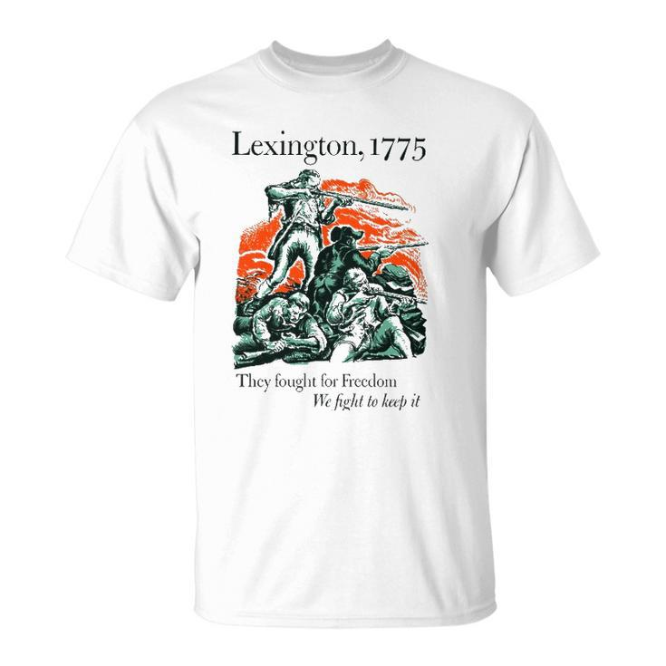 Usa Patriotic Vintage Battle Of Lexington Revolutionary War Unisex T-Shirt
