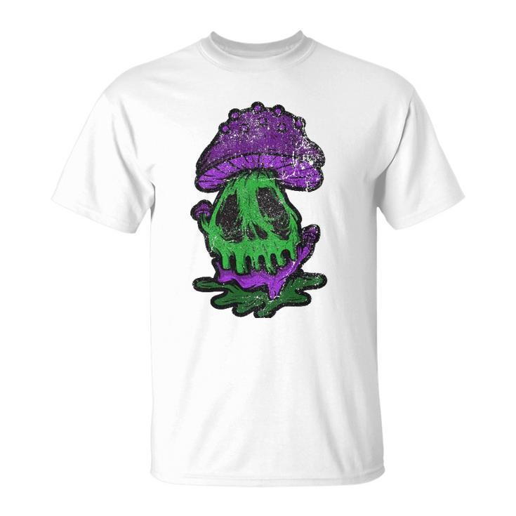 Vintage Psychedelic Monster Mushroom Halloween Trip Costume Unisex T-Shirt