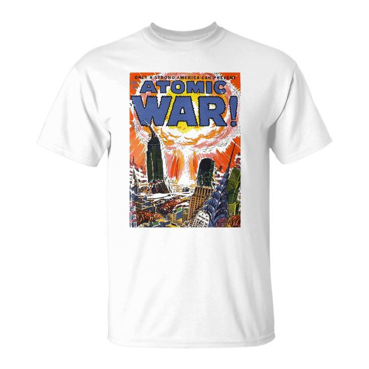 Vintage War Art-Atomic War Comic Book Nuclear War Unisex T-Shirt