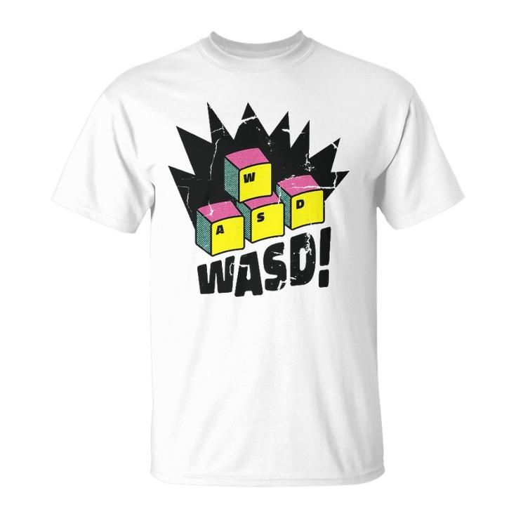 Wasd Pc Gamer Video Game Gaming Games For Gamers Unisex T-Shirt