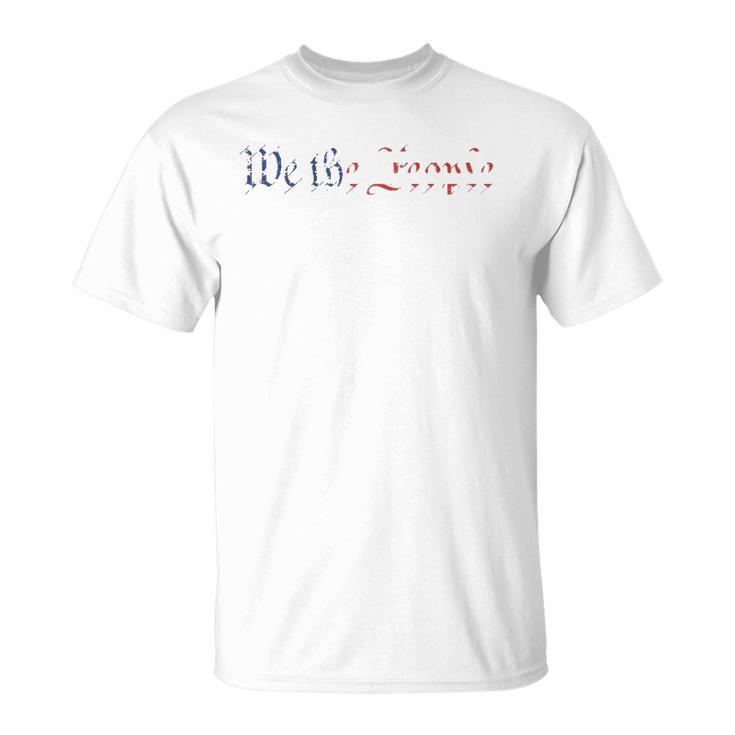 We The People US Constitution 1776 Freedom American Flag  Unisex T-Shirt