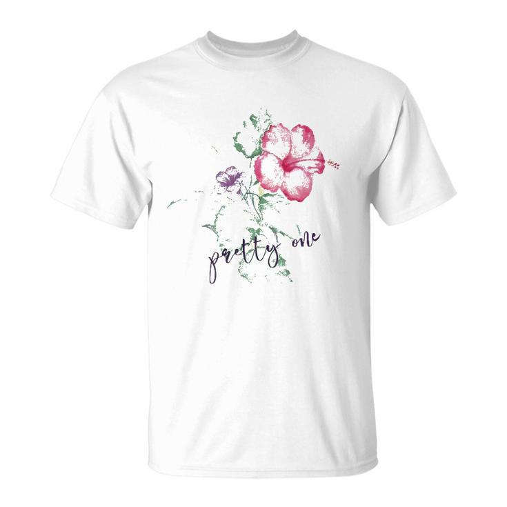 Womens Spring Floral Pretty One Tropical Summer Hawaiian Hibiscus T Unisex T-Shirt