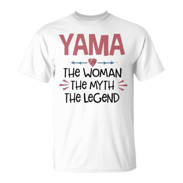 Yama Grandma Yama The Woman The Myth The Legend T-Shirt