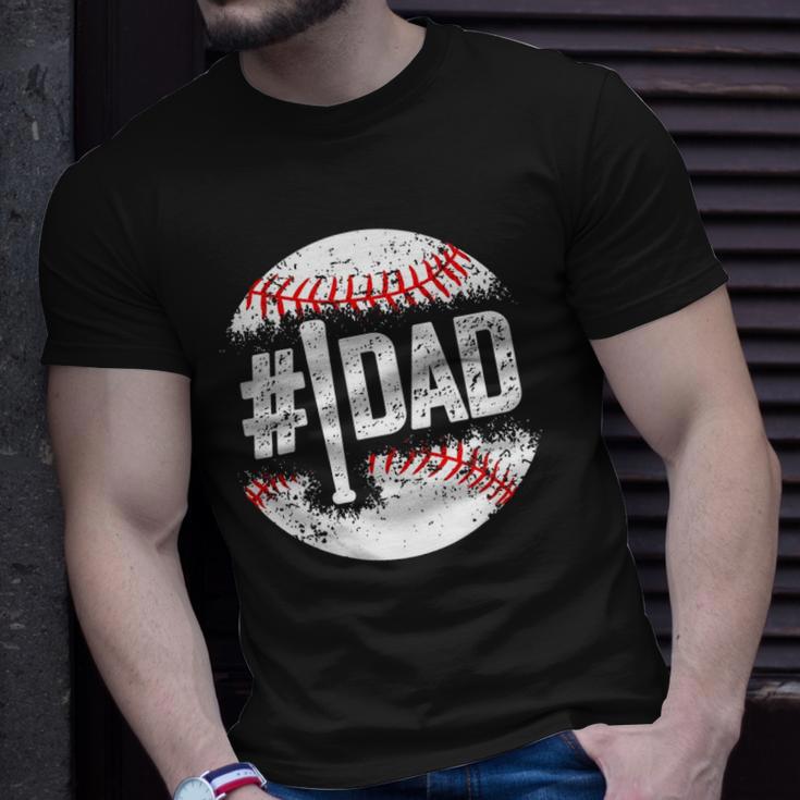 Baseball Number One Daddy Son Father's Day Shirt