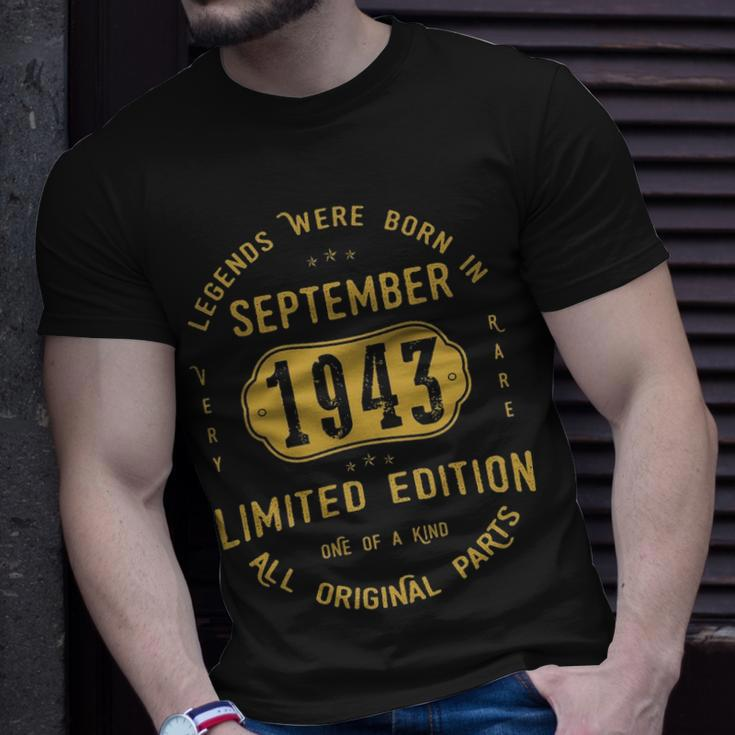 1943 September Birthday 1943 September Limited Edition T-Shirt Gifts for Him