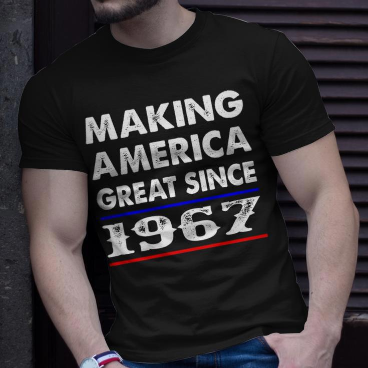 1967 Birthday Making America Great Since 1967 T-Shirt Gifts for Him