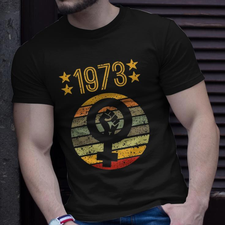 1973 Womens Rights Women Men Feminist Vintage Pro Choice Unisex T-Shirt Gifts for Him
