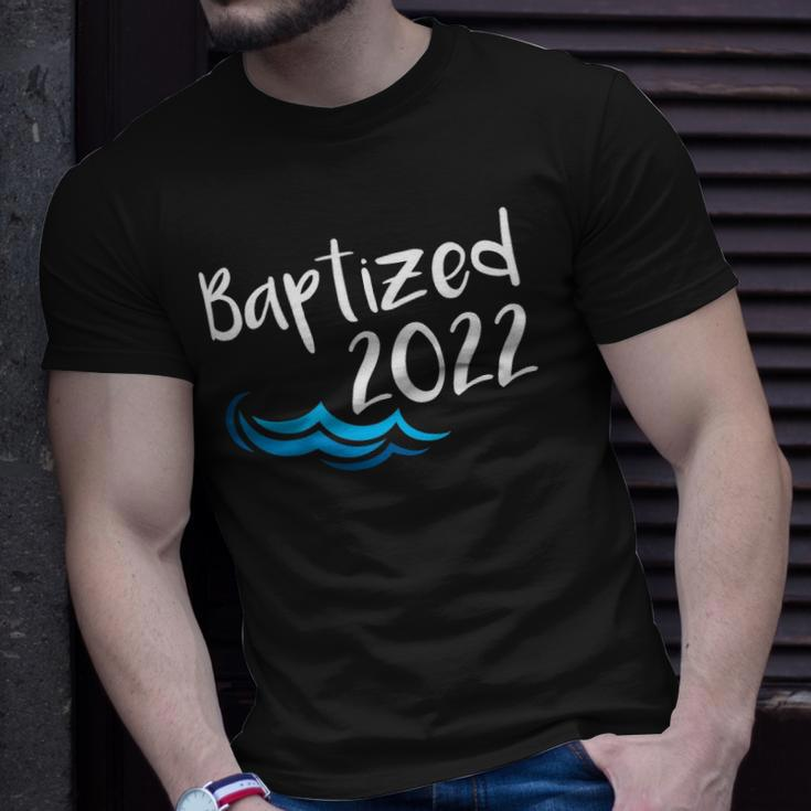 2022 Baptized Water Baptism Christian Catholic Church Faith Unisex T-Shirt Gifts for Him