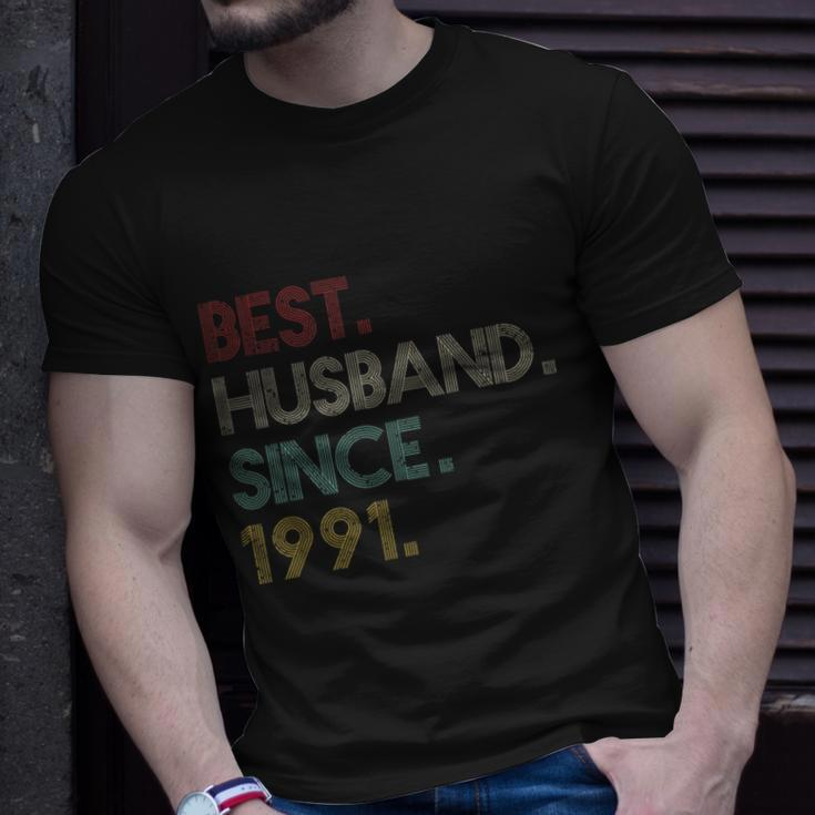 30Th Wedding Anniversary Gift Ideas Best Husband Since 1991 V2 Unisex T-Shirt Gifts for Him