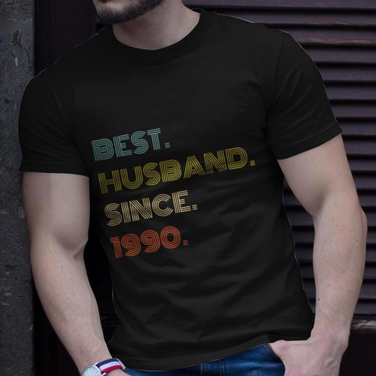 31St Wedding Anniversary Best Husband Since 1990 Unisex T-Shirt Gifts for Him