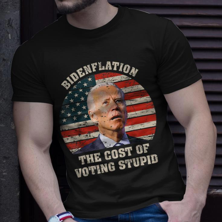 4Th Of July Bidenflation The Cost Of Voting Stupid Biden Unisex T-Shirt Gifts for Him