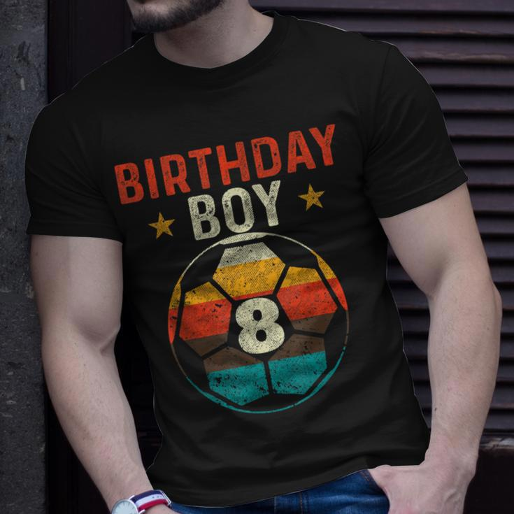 8Th Birthday Boy Soccer Lover 8 Years Old Bday Unisex T-Shirt Gifts for Him