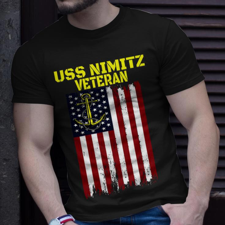 Aircraft Carrier Uss Nimitz Cvn-68 Veterans Day Father Day T-Shirt Unisex T-Shirt Gifts for Him