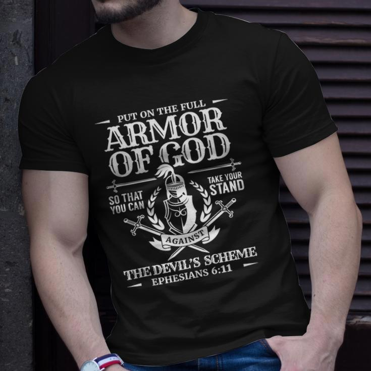 Armor Of God Christian Bible Verse Religious Unisex T-Shirt Gifts for Him