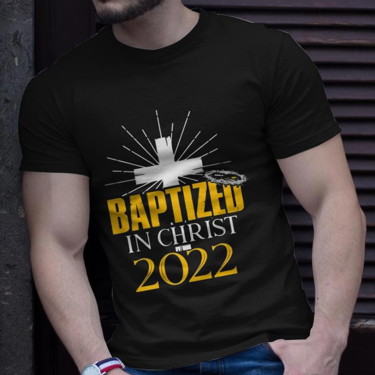 Baptized In Christ 2022 Christian Tee Baptism Faith Unisex T-Shirt Gifts for Him