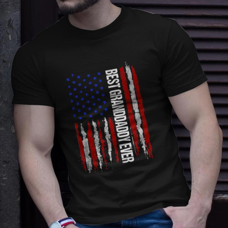 Best Granddaddy Ever Flag American Patriotic Unisex T-Shirt Gifts for Him