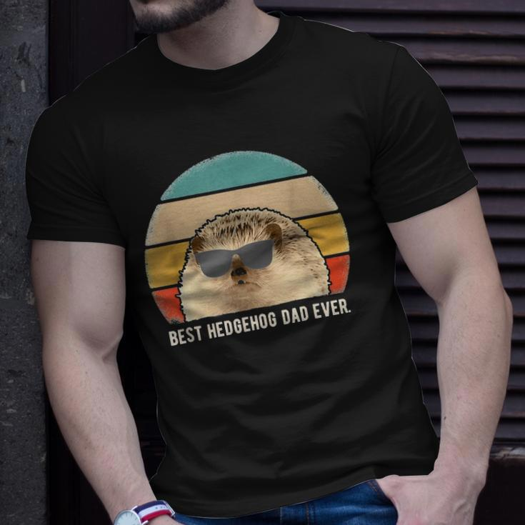 Best Hedgehog Dad Ever Animal Funny Retro Classic Unisex T-Shirt Gifts for Him