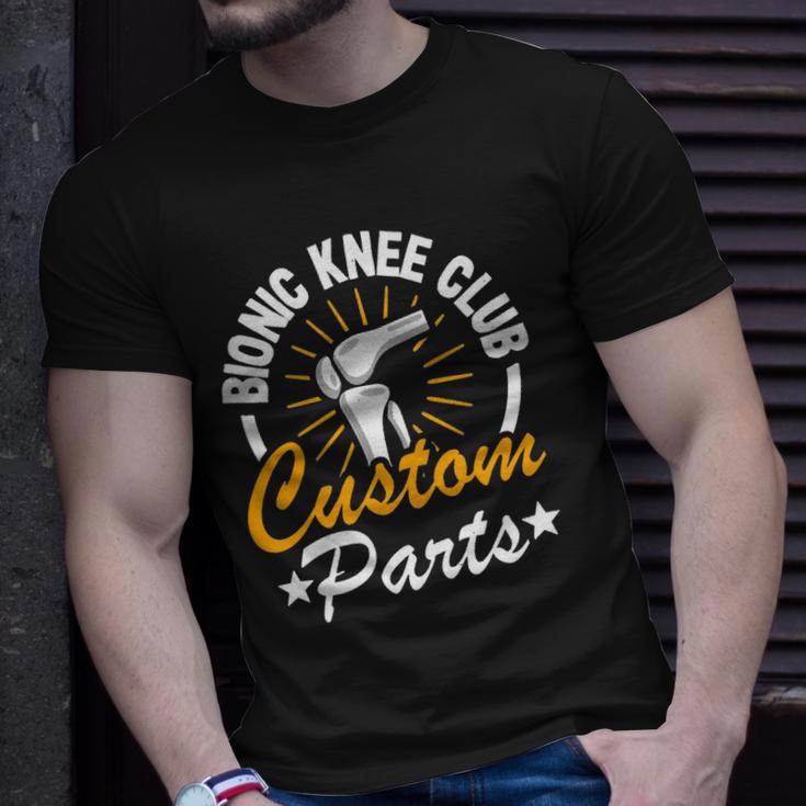 Bionic Knee Club Custom Parts Surgery Funny Knee Replacement Unisex T ...
