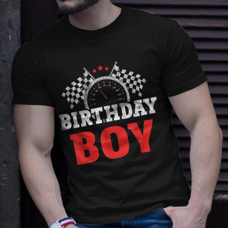 Birthday Boy Race Car Racing Car Driver Birthday Crew Unisex T-Shirt Gifts for Him