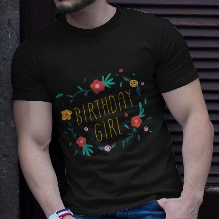 Birthday Girl Floral 1 V2 Unisex T-Shirt Gifts for Him