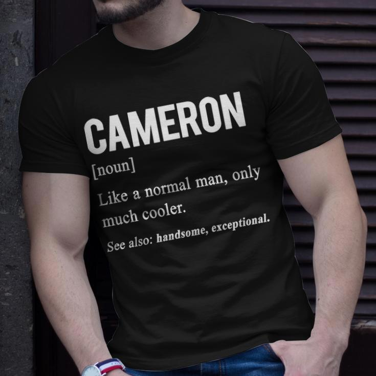 Cameron Name Cameron Definition T-Shirt Gifts for Him