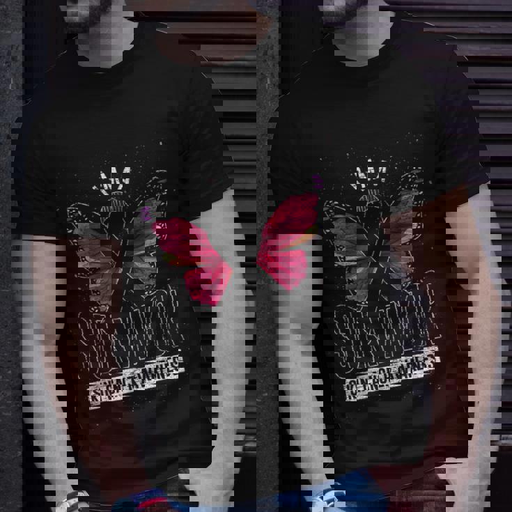 Cancer Survivor Butterfly Melanoma Awareness Skin Cancer T-shirt Gifts for Him Cancer Survivor Butterfly Melanoma Awareness Skin Cancer T-shirt Gifts for Him