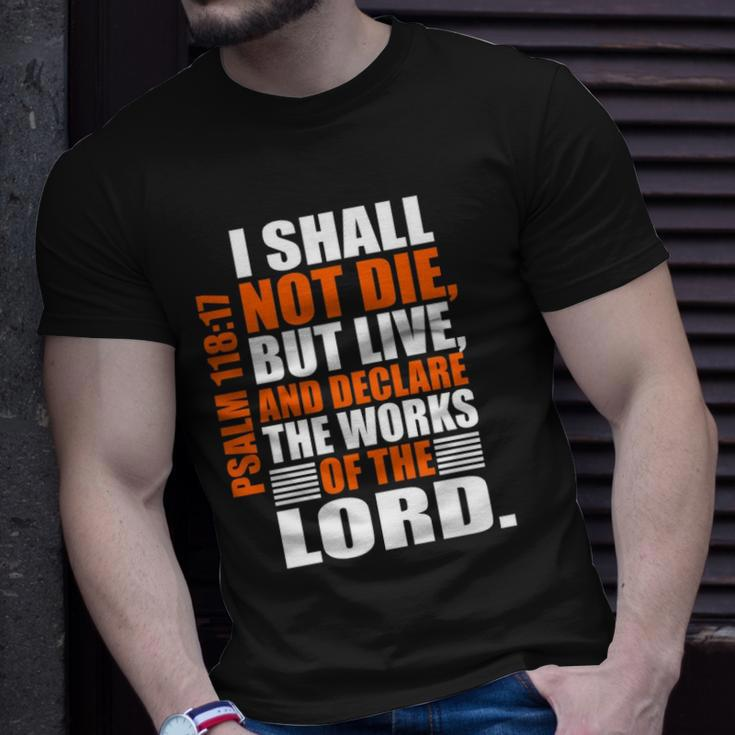 Christerest Psalm 11817 Christian Bible Verse Affirmation Unisex T-Shirt Gifts for Him
