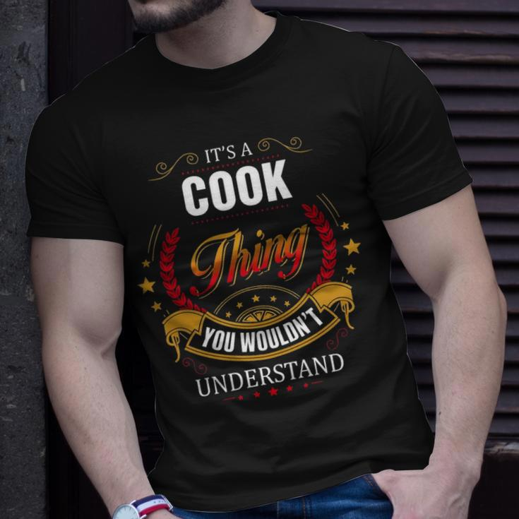 Cook Shirt Family Crest CookShirt Cook Clothing Cook Tshirt Cook Tshirt For The Cook T-Shirt Gifts for Him