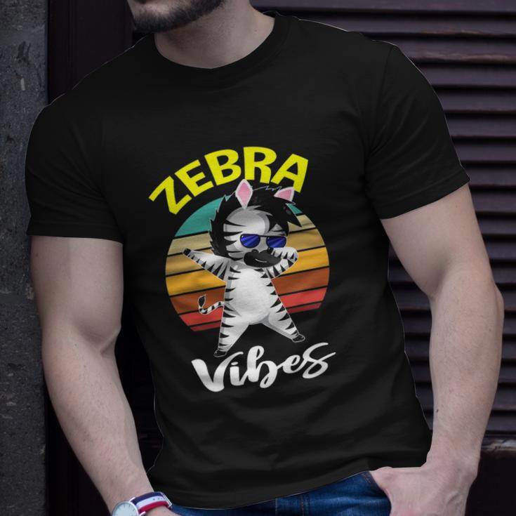 Dabbing Zebra Vibes Zoo Animal Gifts For Men Women Kids Unisex T-Shirt Gifts for Him