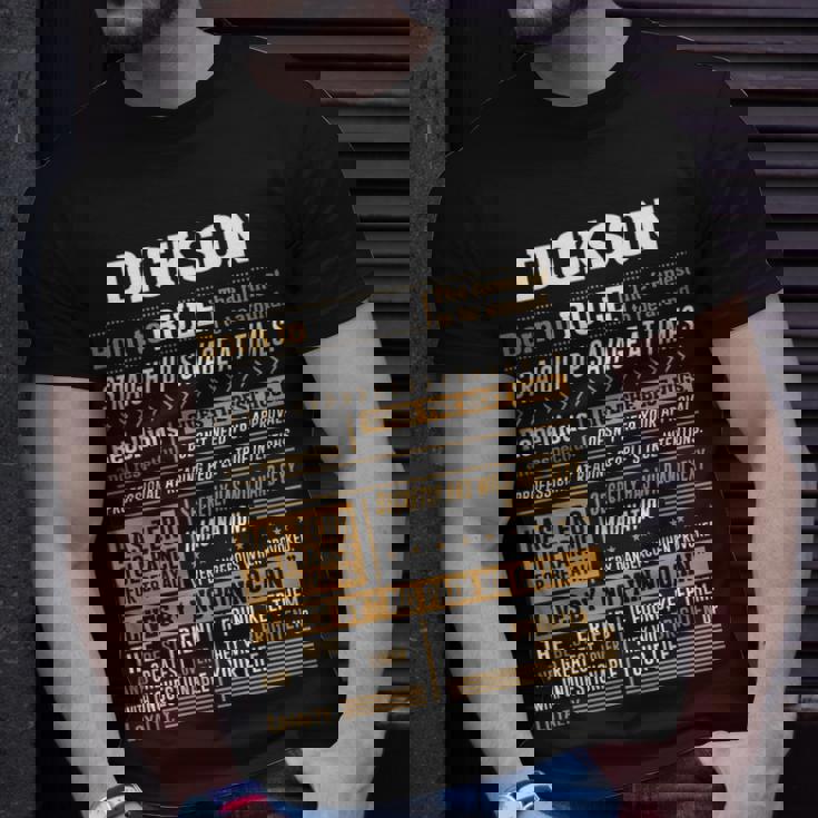 Dickson Name Dickson Born To Rule T-Shirt Gifts for Him