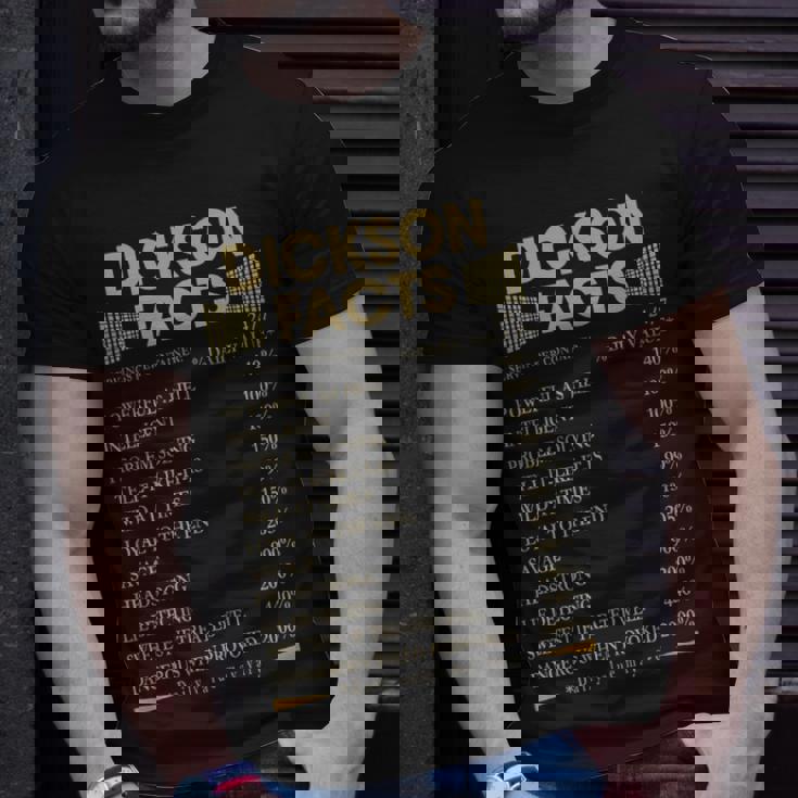 Dickson Name Dickson Facts T-Shirt Gifts for Him