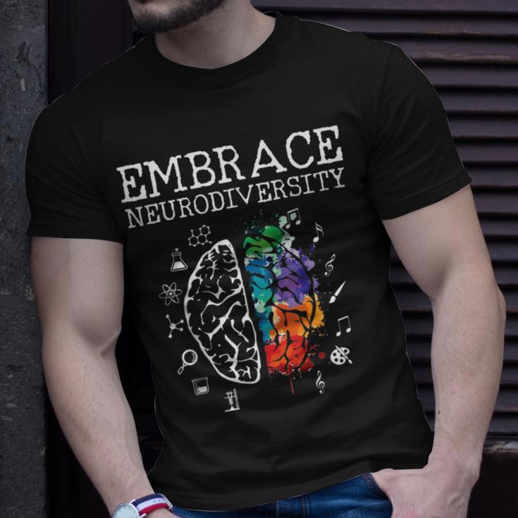 Embrace Neurodiversity Funny V5 Unisex T-Shirt Gifts for Him