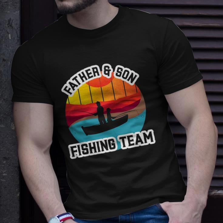 Father And Son Fishing Team Fathers Day Unisex T-Shirt Gifts for Him