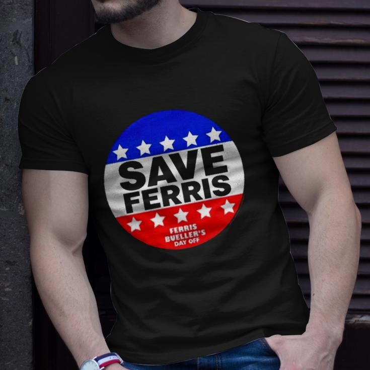 Ferris Buellers Day Off Save Ferris Badge Unisex T-Shirt Gifts for Him