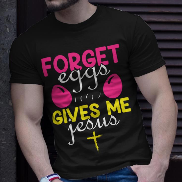 Forger Eggs Gives Me Jesus Funny Easter Day Unisex T-Shirt Gifts for Him