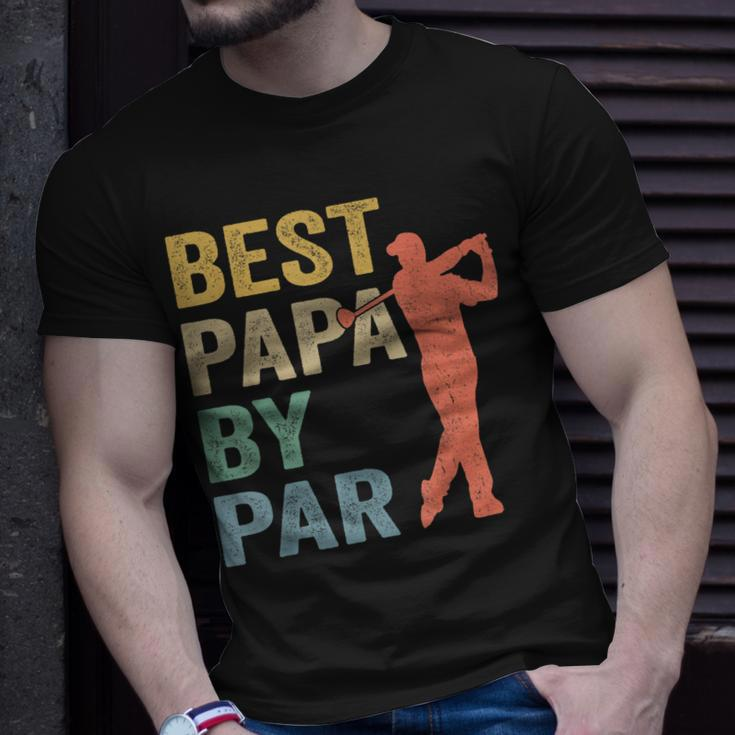 Funny Best Papa By Par Fathers Day Golf Gift Grandpa Unisex T-Shirt Gifts for Him